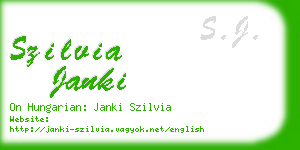 szilvia janki business card